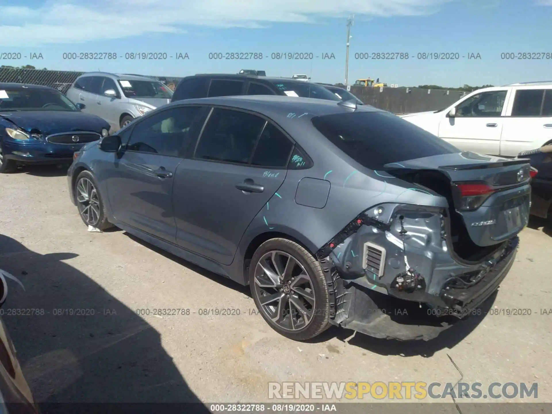 3 Photograph of a damaged car 5YFT4RCE0LP006341 TOYOTA COROLLA 2020