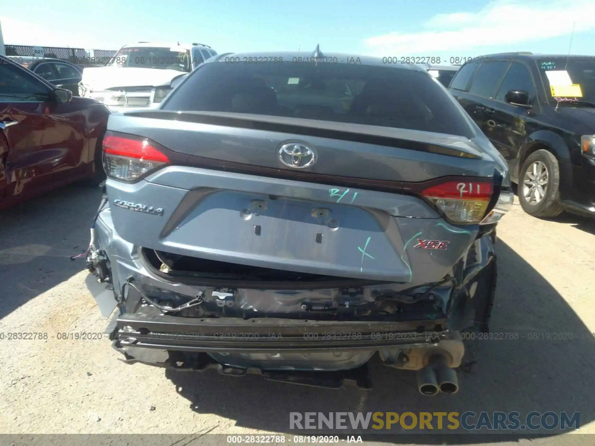 6 Photograph of a damaged car 5YFT4RCE0LP006341 TOYOTA COROLLA 2020