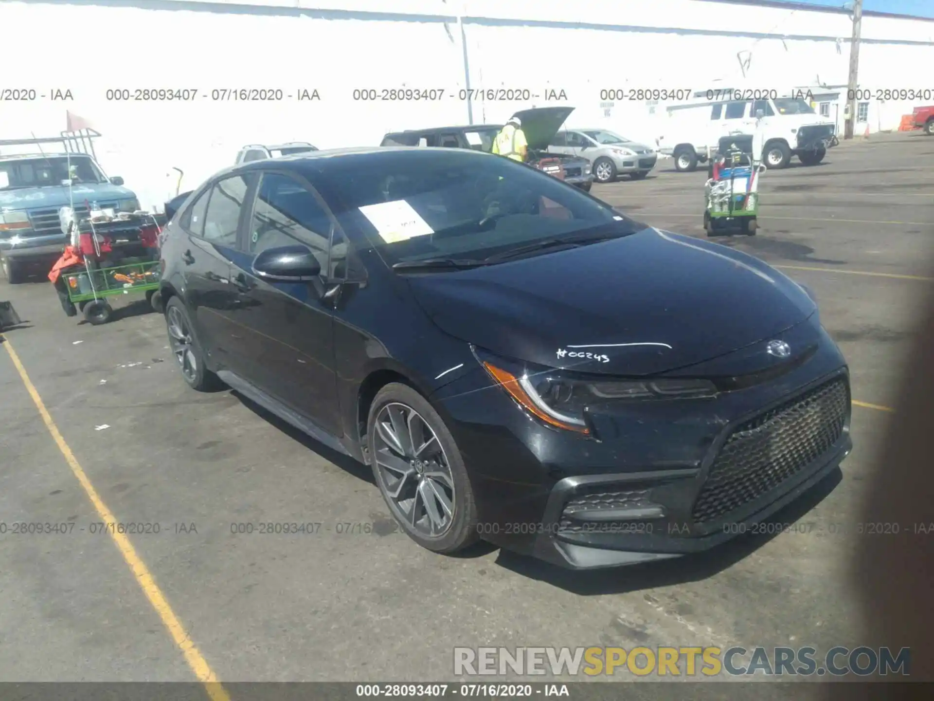 1 Photograph of a damaged car 5YFT4RCE0LP009126 TOYOTA COROLLA 2020