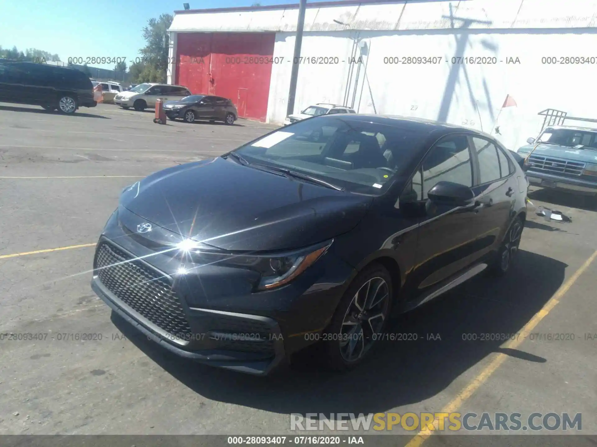 2 Photograph of a damaged car 5YFT4RCE0LP009126 TOYOTA COROLLA 2020