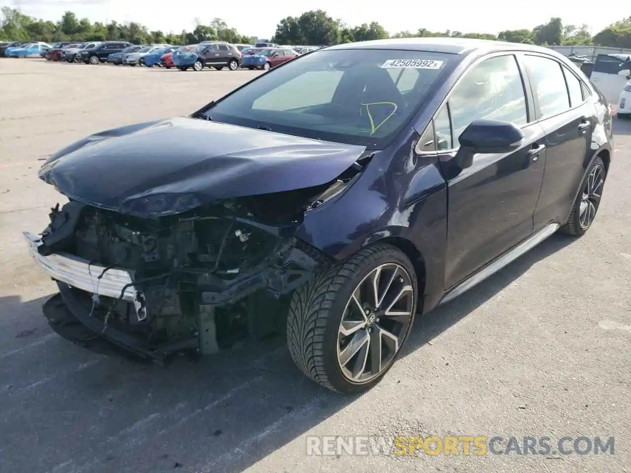 2 Photograph of a damaged car 5YFT4RCE0LP045866 TOYOTA COROLLA 2020