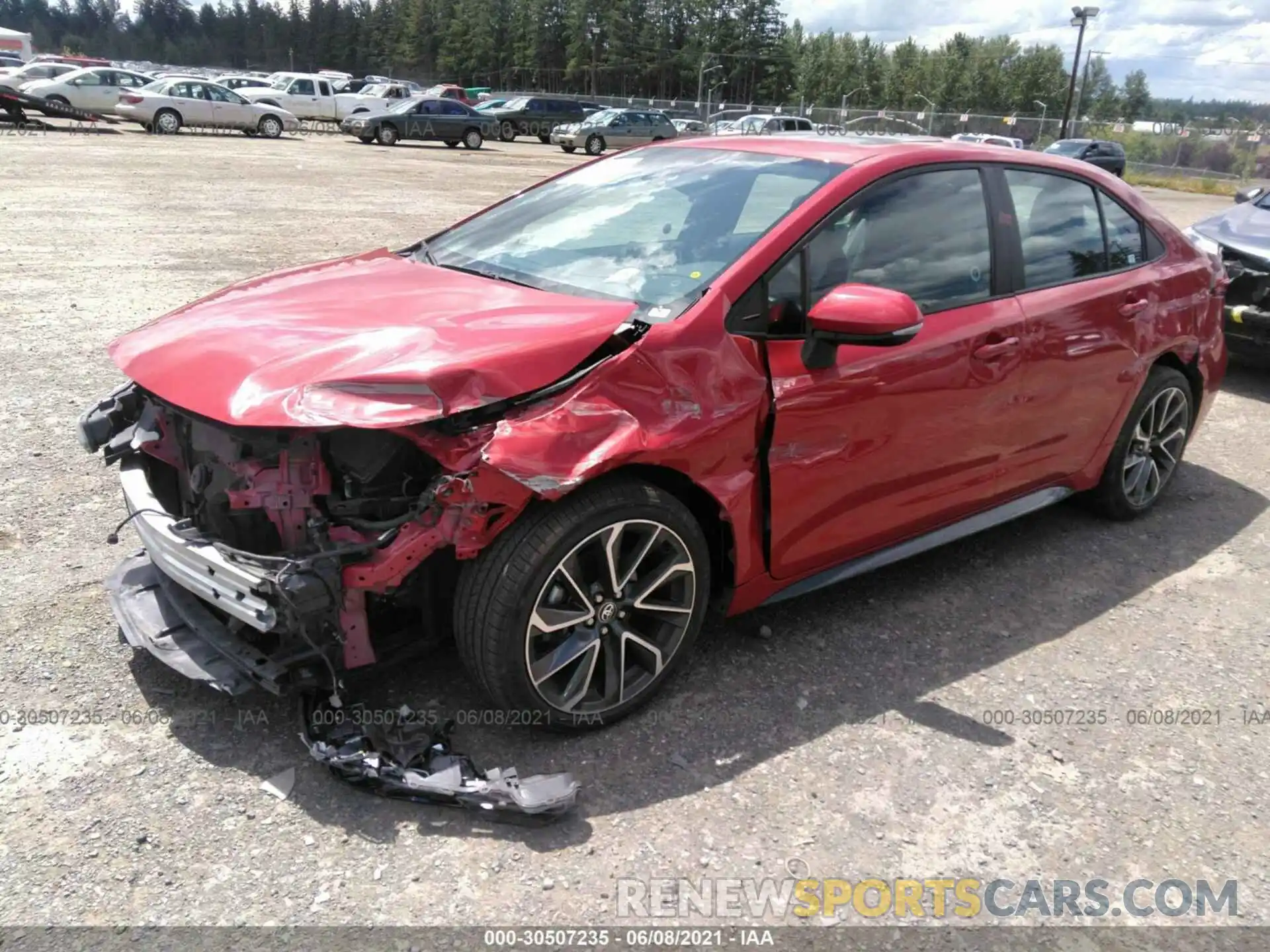 2 Photograph of a damaged car 5YFT4RCE0LP047228 TOYOTA COROLLA 2020