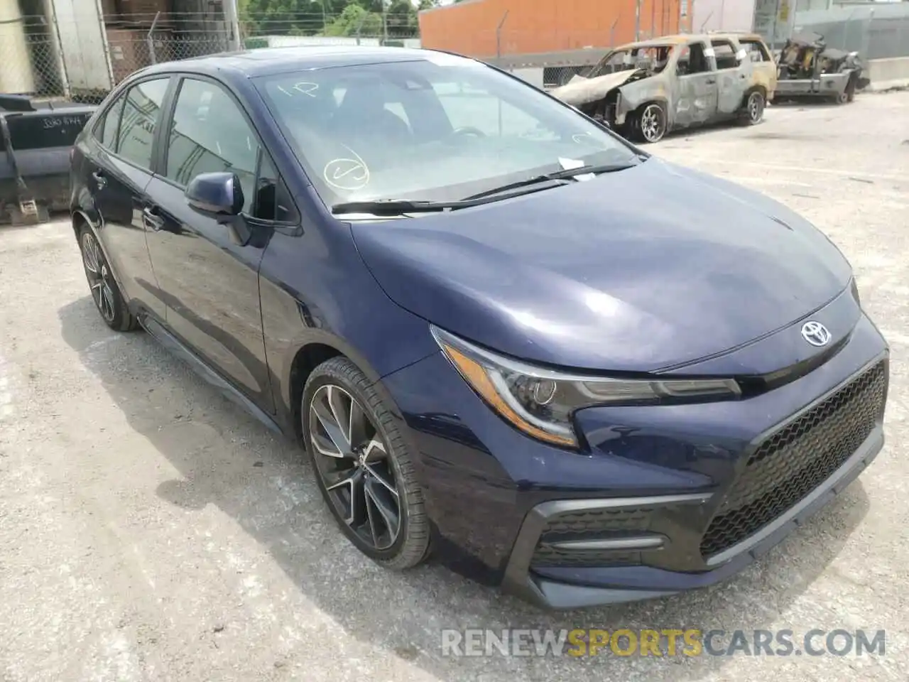 1 Photograph of a damaged car 5YFT4RCE1LP011337 TOYOTA COROLLA 2020