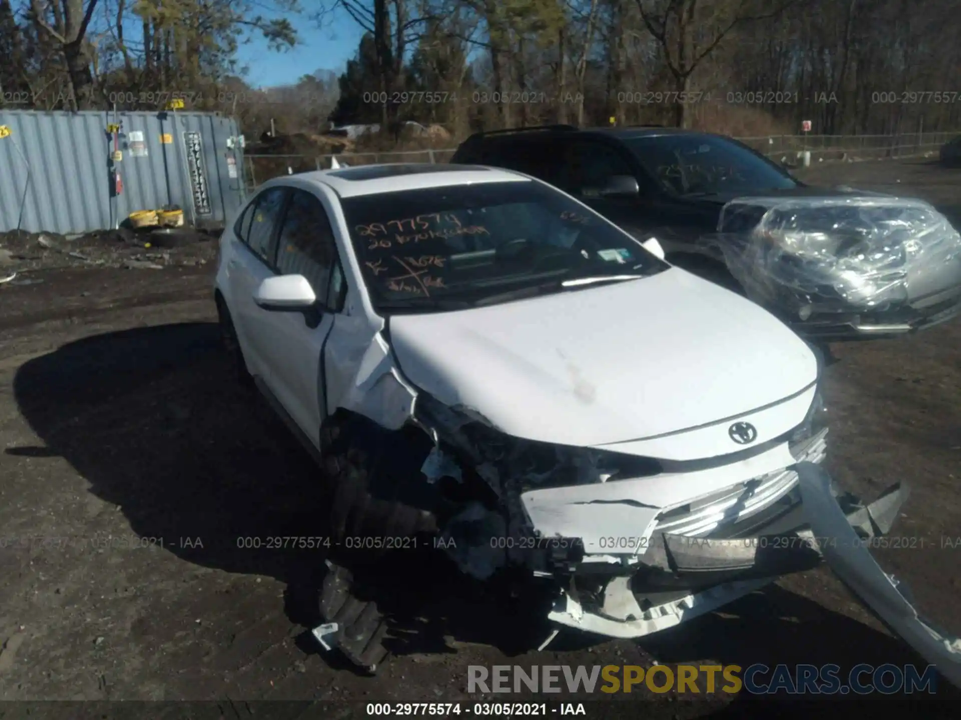 1 Photograph of a damaged car 5YFT4RCE1LP017512 TOYOTA COROLLA 2020