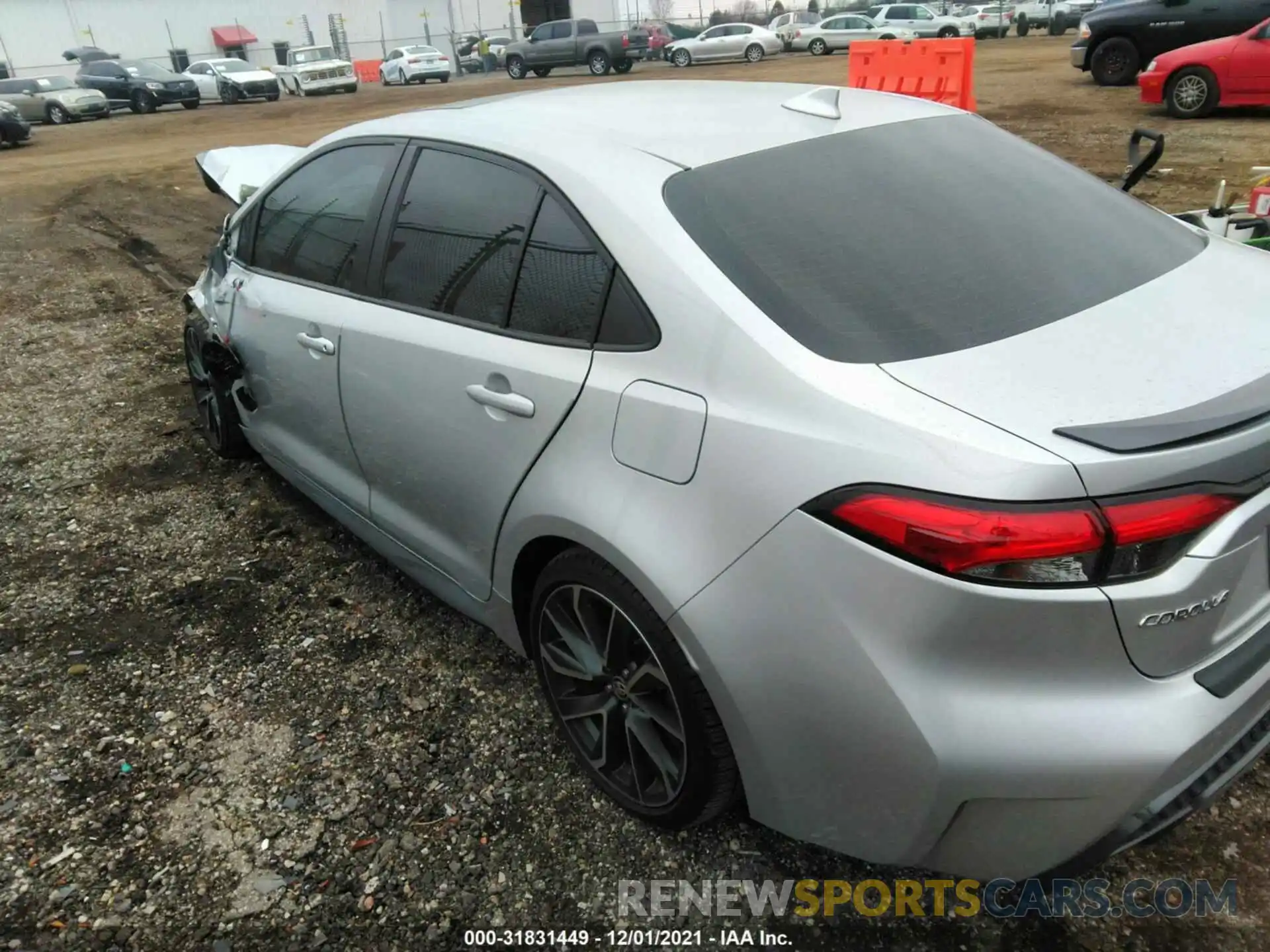 3 Photograph of a damaged car 5YFT4RCE1LP023097 TOYOTA COROLLA 2020