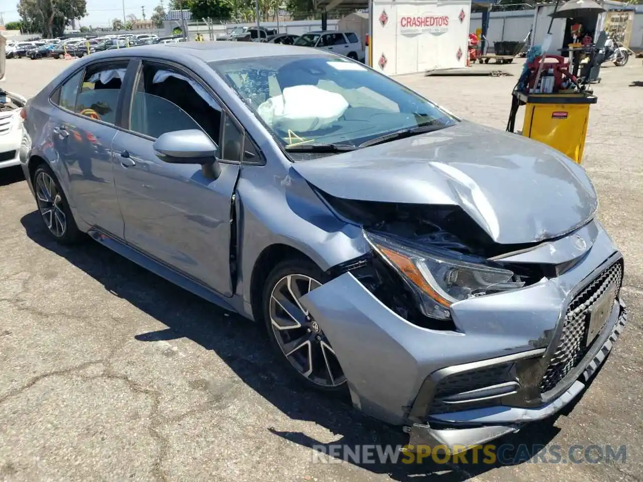 1 Photograph of a damaged car 5YFT4RCE1LP033774 TOYOTA COROLLA 2020