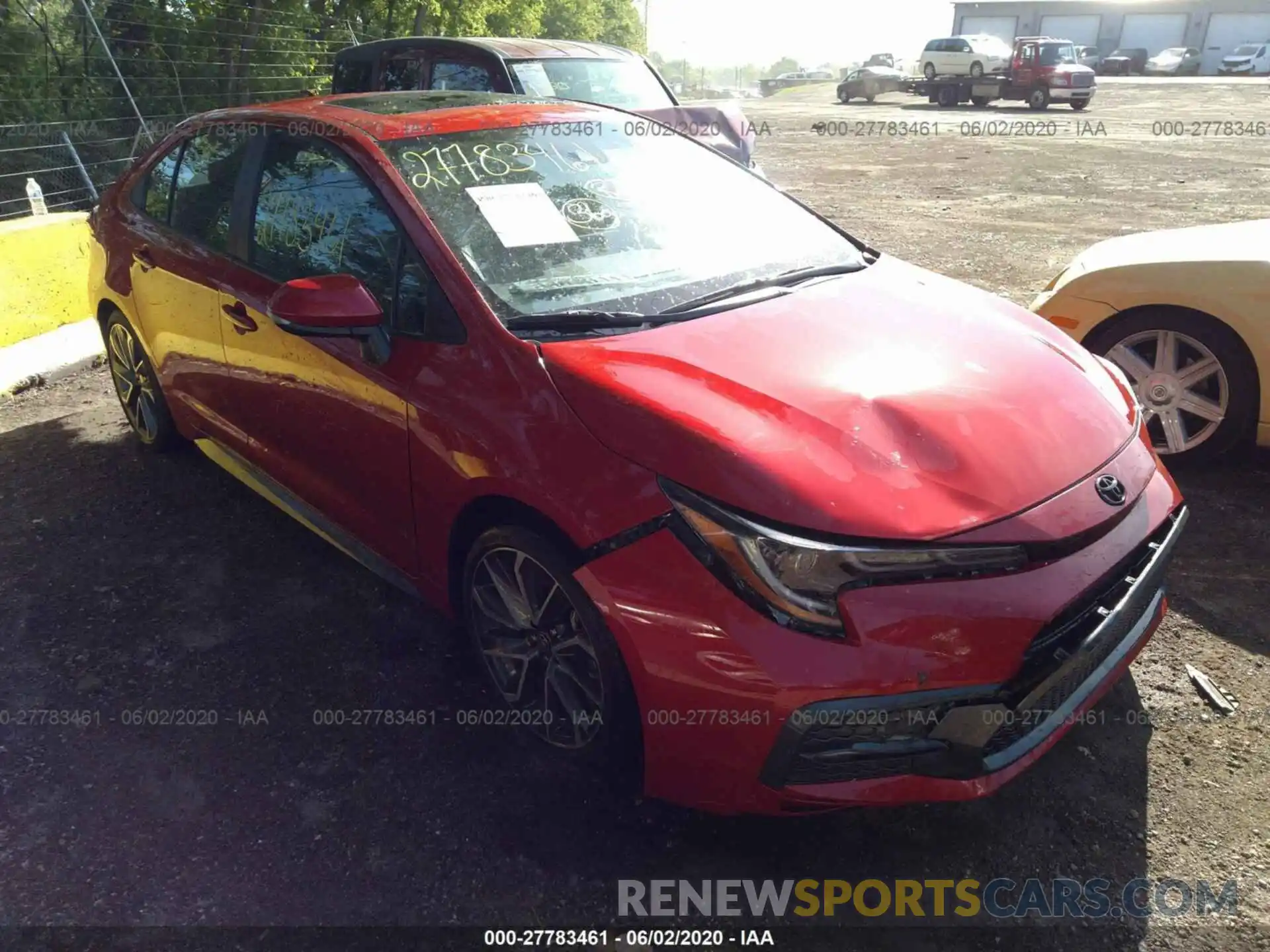 1 Photograph of a damaged car 5YFT4RCE2LP027899 TOYOTA COROLLA 2020