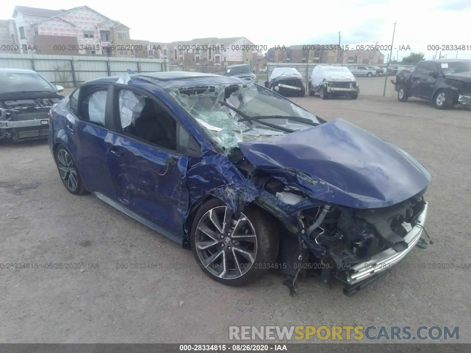 1 Photograph of a damaged car 5YFT4RCE2LP029863 TOYOTA COROLLA 2020