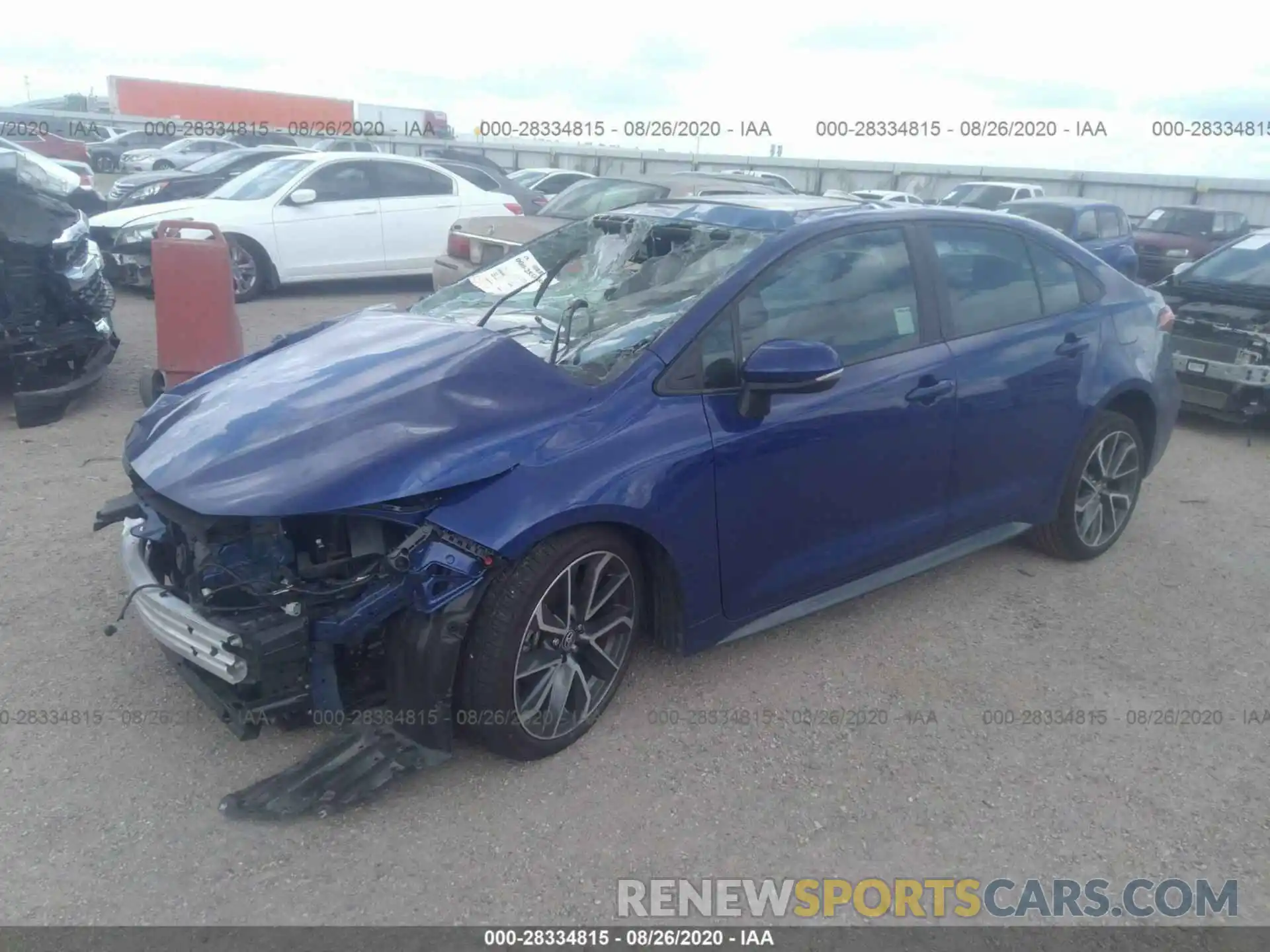 2 Photograph of a damaged car 5YFT4RCE2LP029863 TOYOTA COROLLA 2020