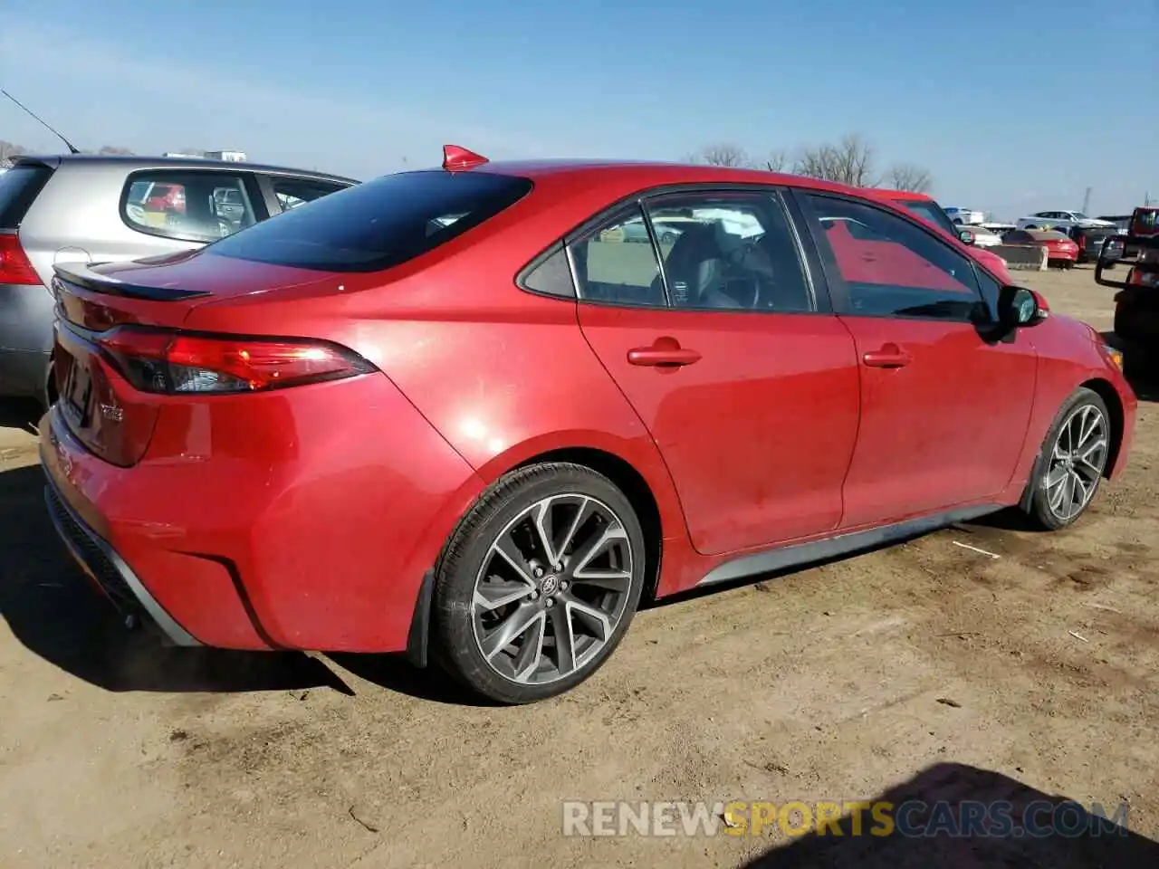 3 Photograph of a damaged car 5YFT4RCE2LP030365 TOYOTA COROLLA 2020