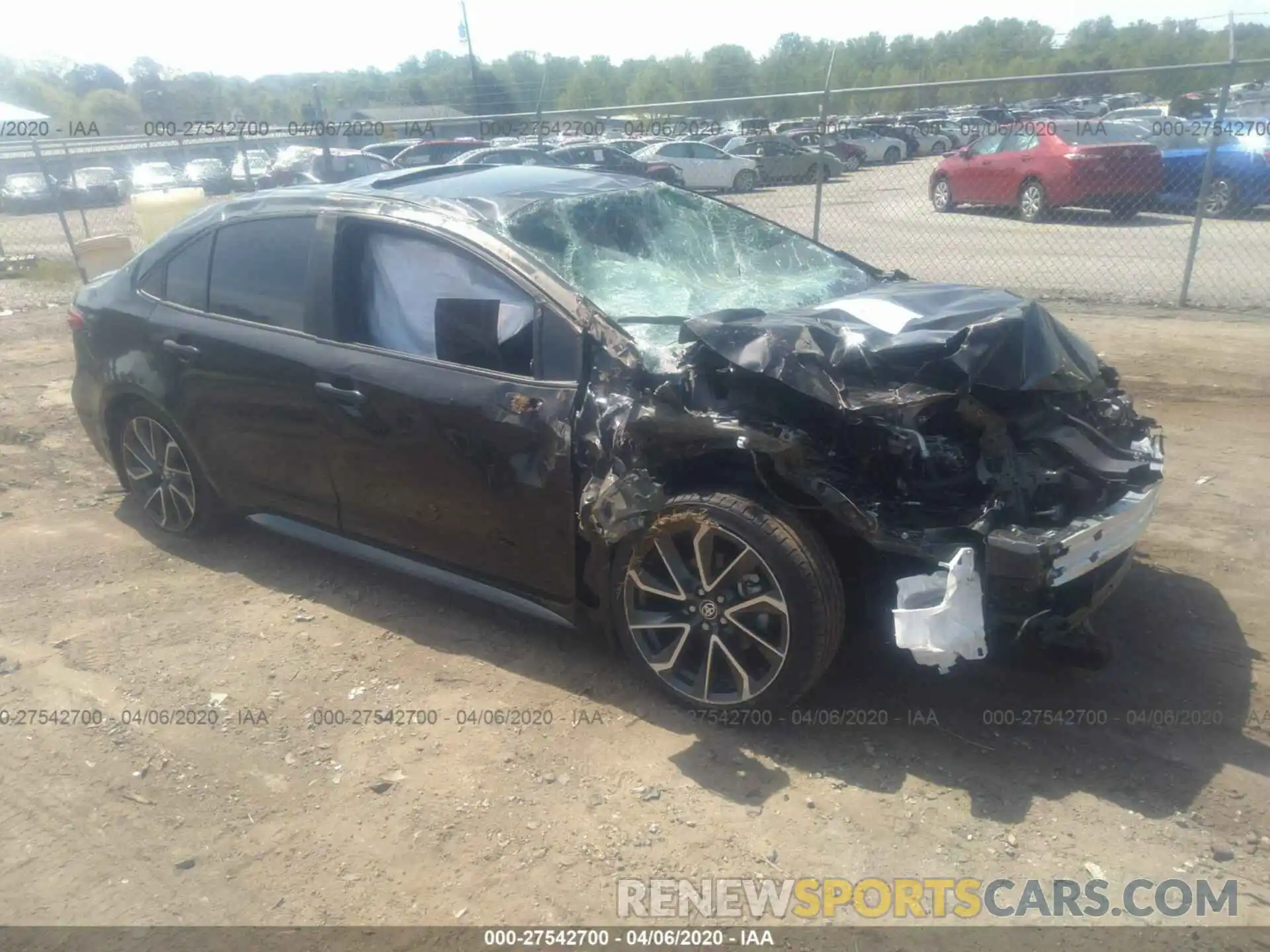 1 Photograph of a damaged car 5YFT4RCE3LP014806 TOYOTA COROLLA 2020