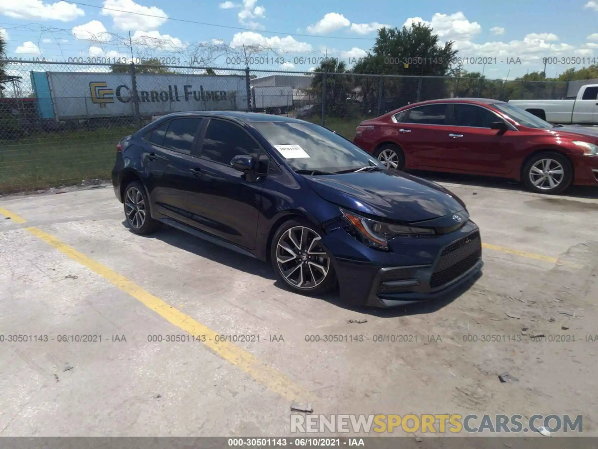 1 Photograph of a damaged car 5YFT4RCE3LP044081 TOYOTA COROLLA 2020