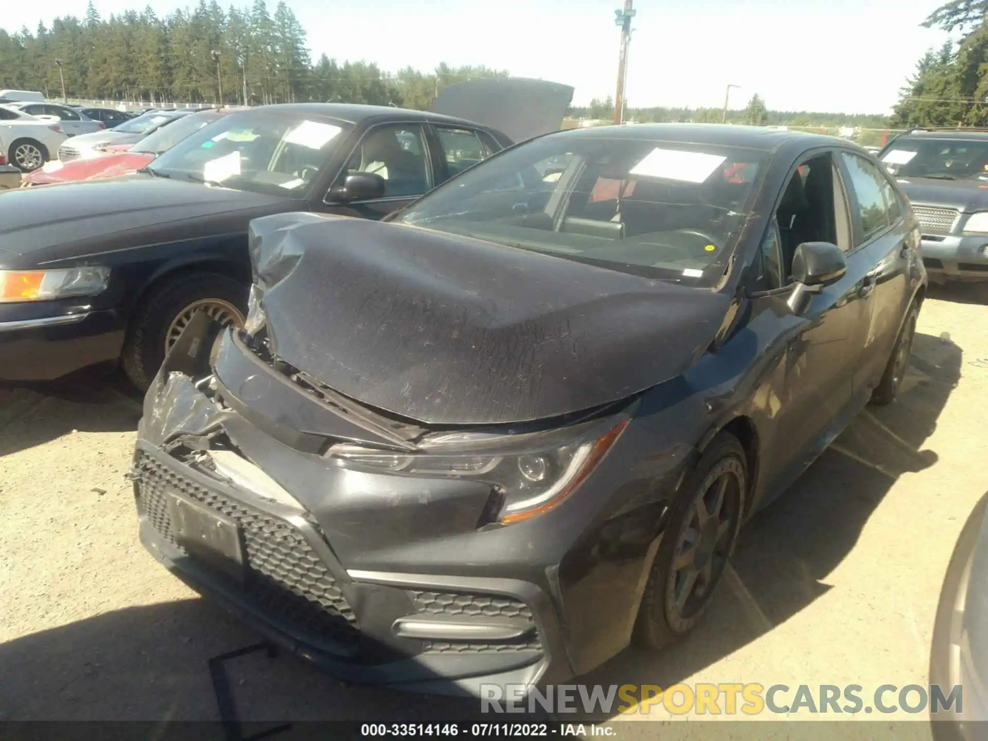 2 Photograph of a damaged car 5YFT4RCE4LP003216 TOYOTA COROLLA 2020