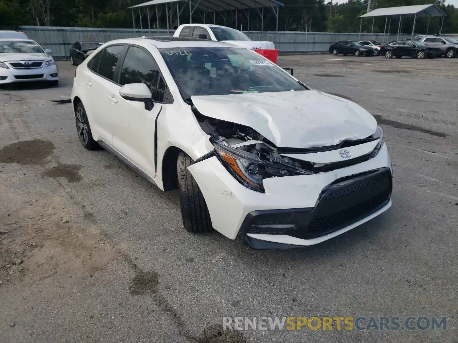 1 Photograph of a damaged car 5YFT4RCE4LP005693 TOYOTA COROLLA 2020