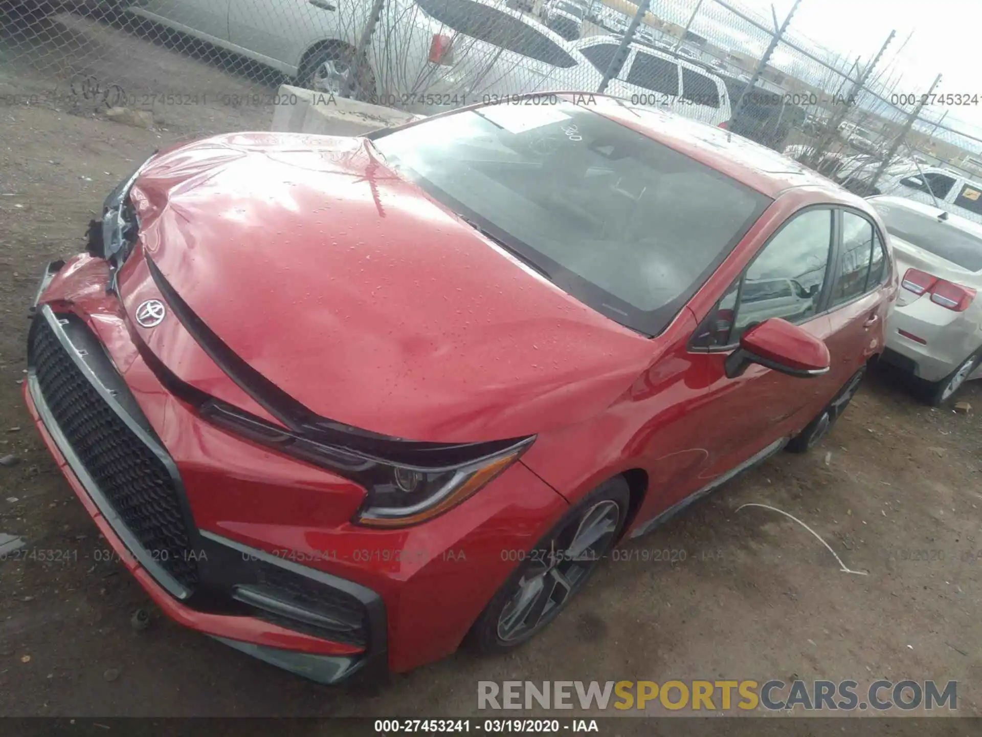 2 Photograph of a damaged car 5YFT4RCE4LP013292 TOYOTA COROLLA 2020