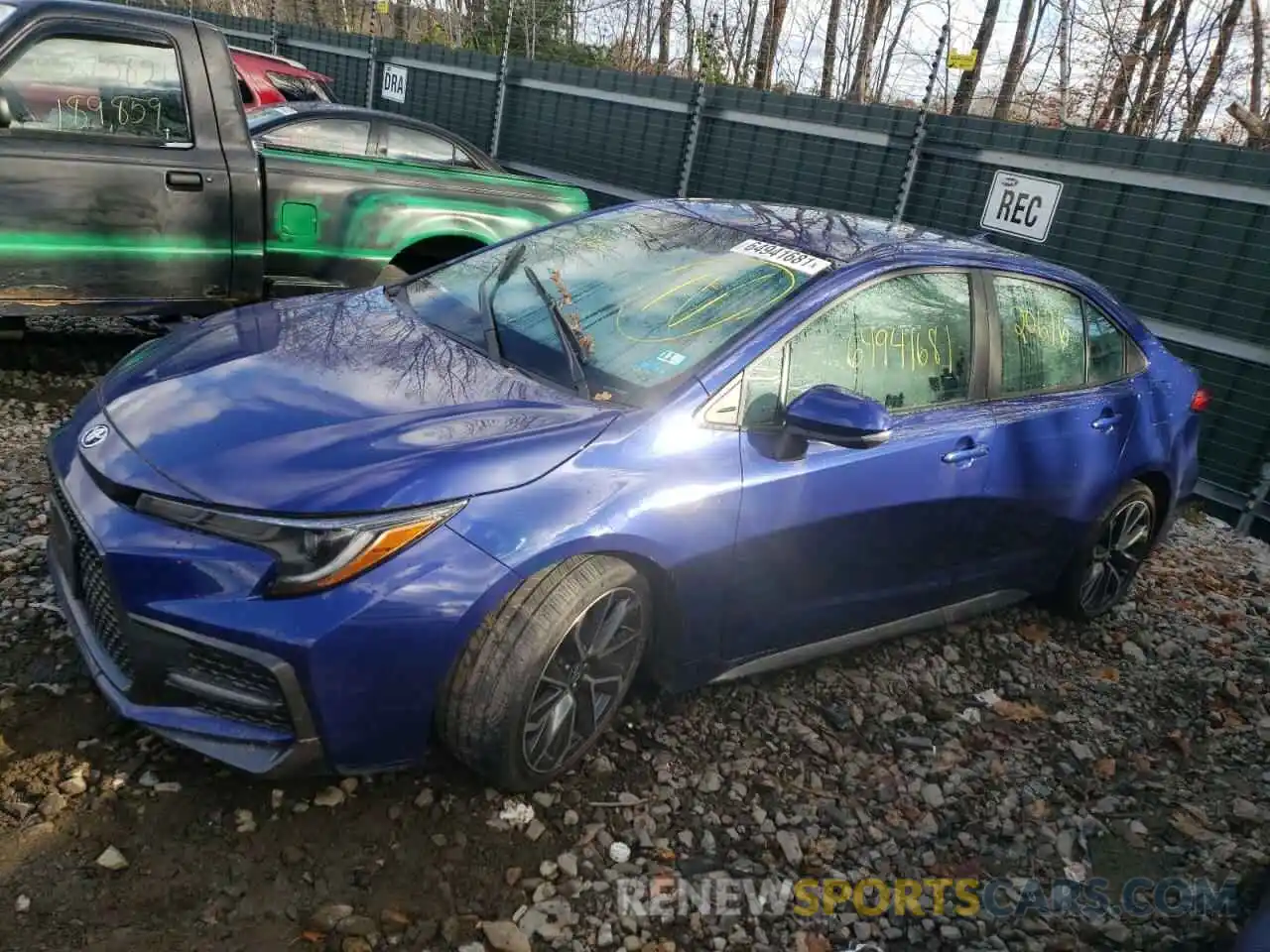 2 Photograph of a damaged car 5YFT4RCE4LP029735 TOYOTA COROLLA 2020