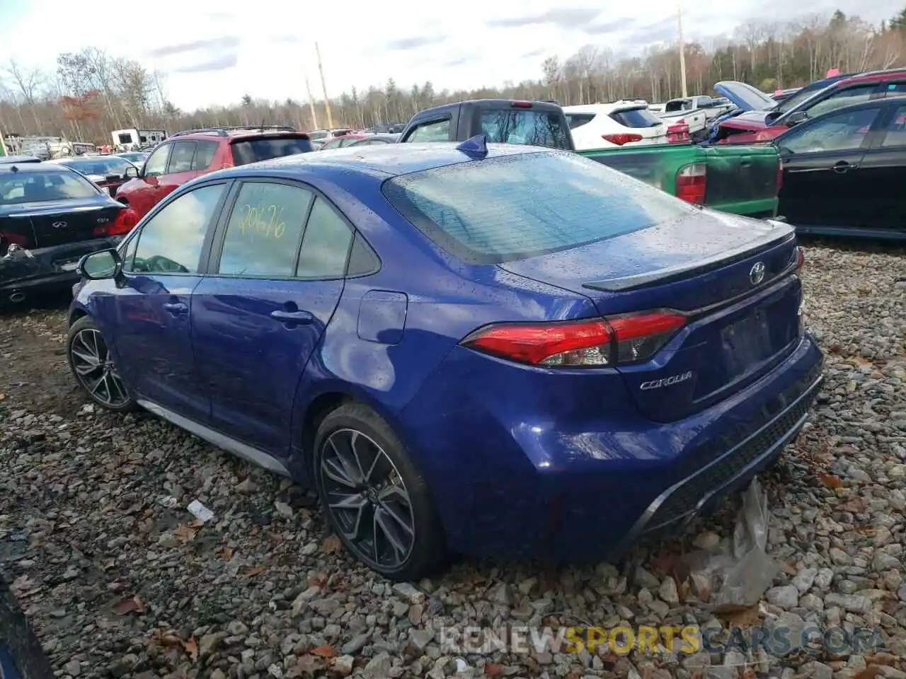 3 Photograph of a damaged car 5YFT4RCE4LP029735 TOYOTA COROLLA 2020