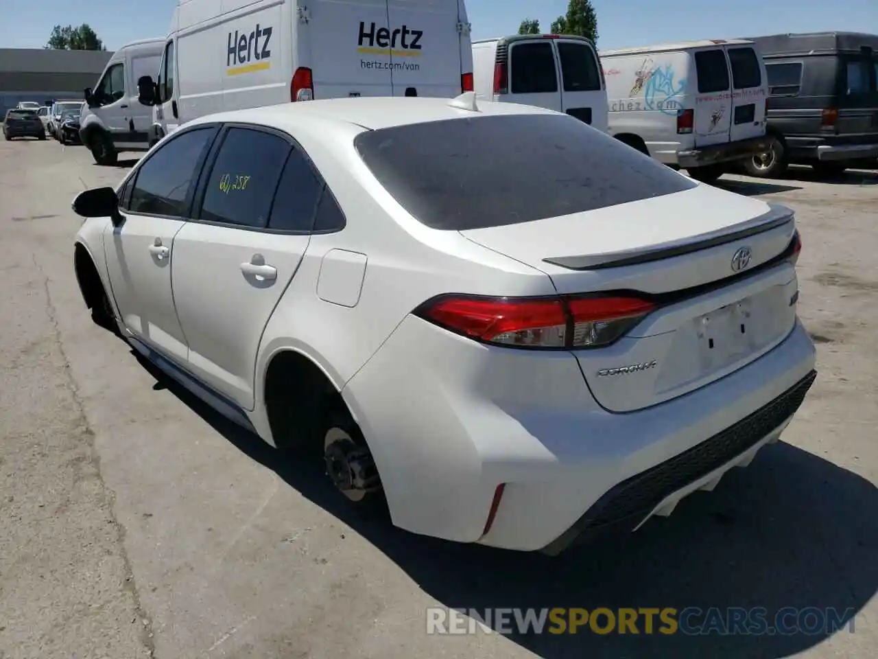 3 Photograph of a damaged car 5YFT4RCE5LP017674 TOYOTA COROLLA 2020