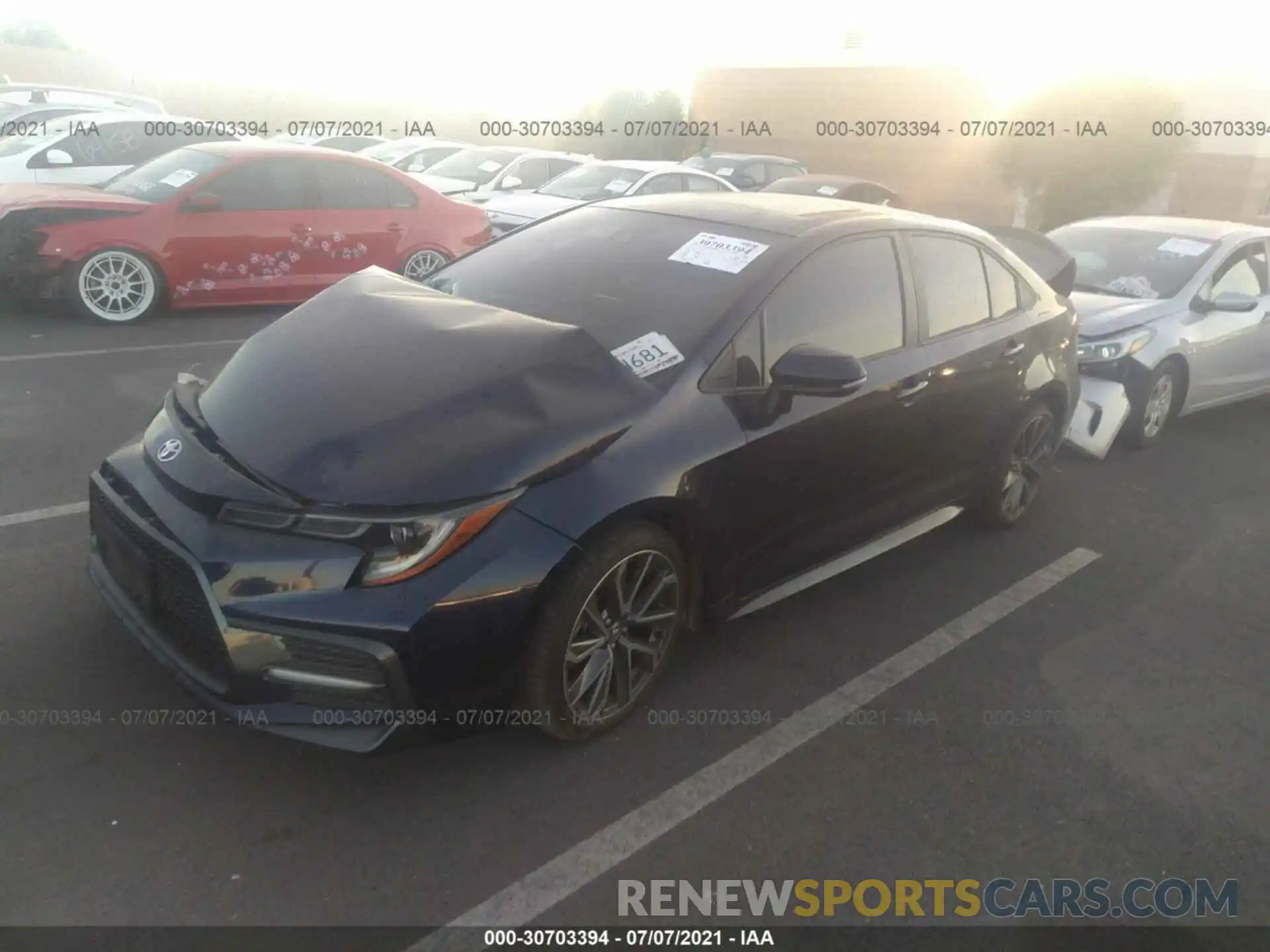 2 Photograph of a damaged car 5YFT4RCE5LP032045 TOYOTA COROLLA 2020