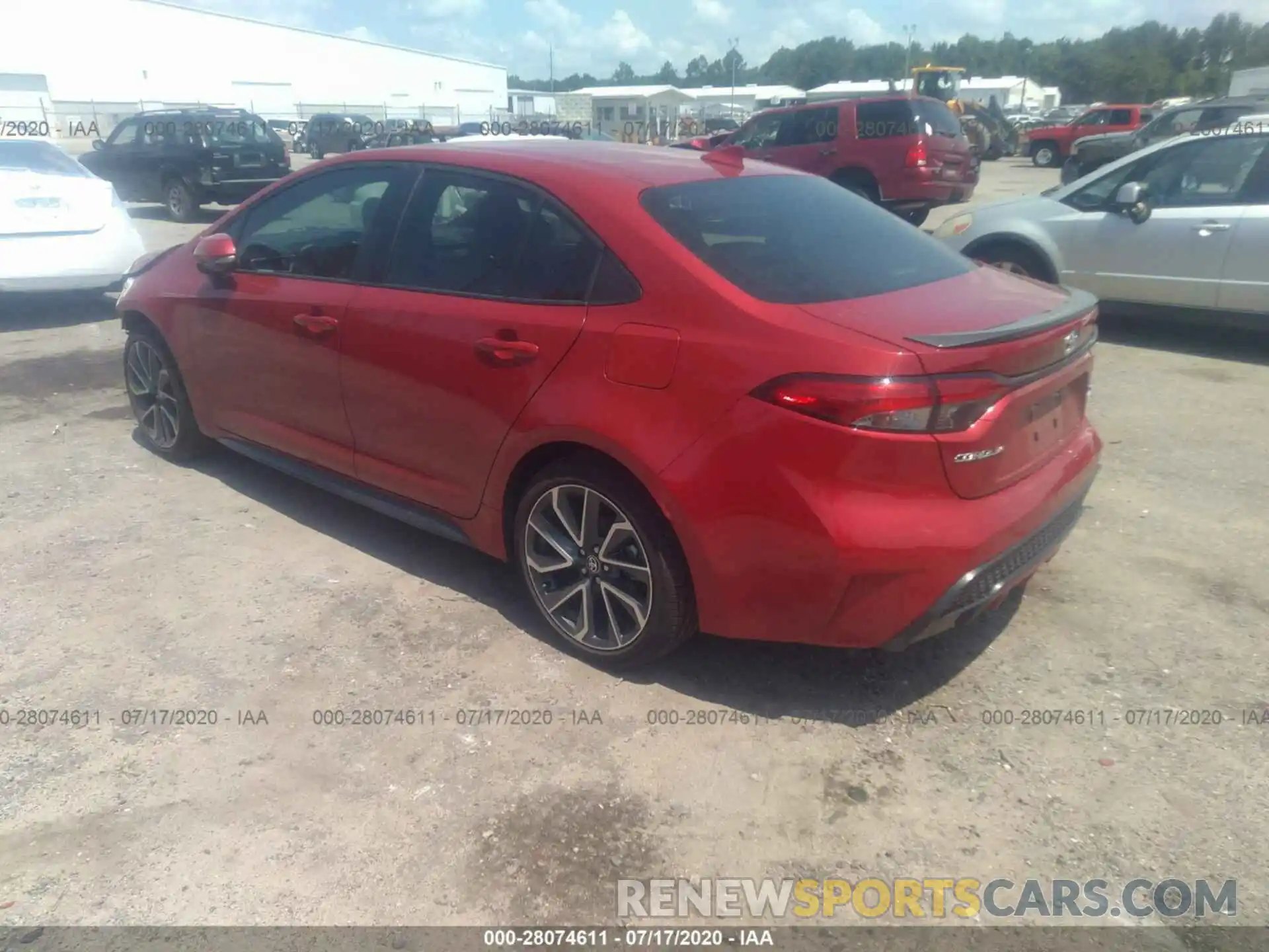 3 Photograph of a damaged car 5YFT4RCE5LP035205 TOYOTA COROLLA 2020