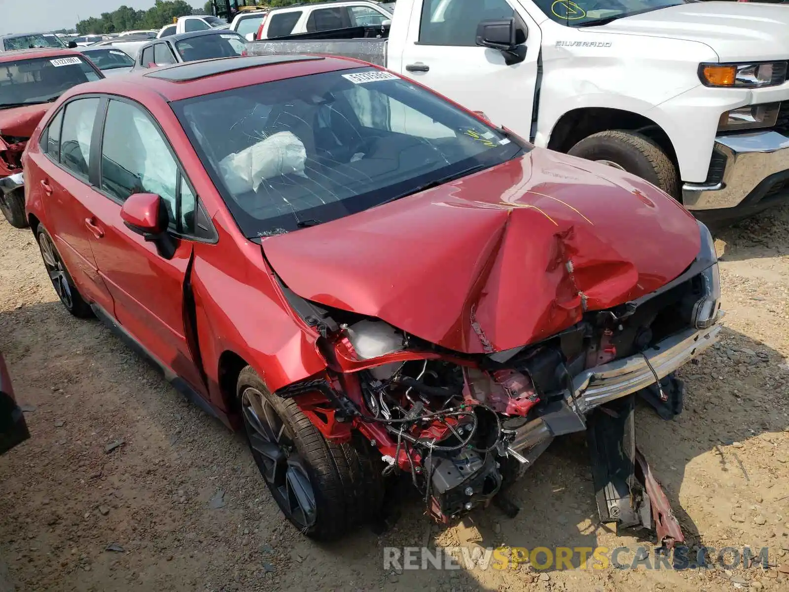 1 Photograph of a damaged car 5YFT4RCE6LP004240 TOYOTA COROLLA 2020