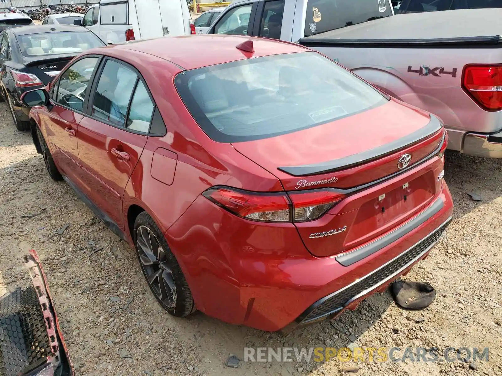 3 Photograph of a damaged car 5YFT4RCE6LP004240 TOYOTA COROLLA 2020