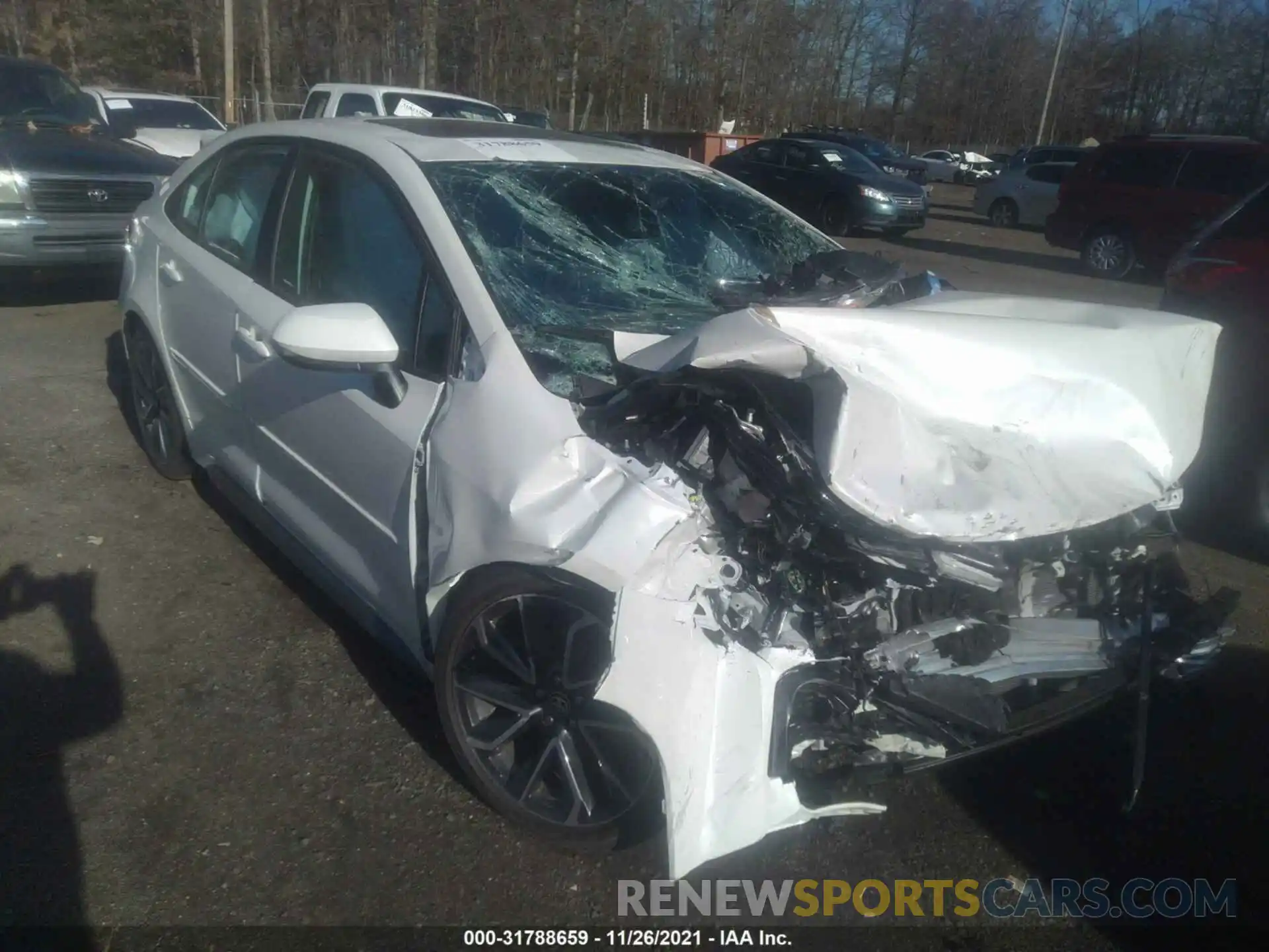 1 Photograph of a damaged car 5YFT4RCE6LP036086 TOYOTA COROLLA 2020