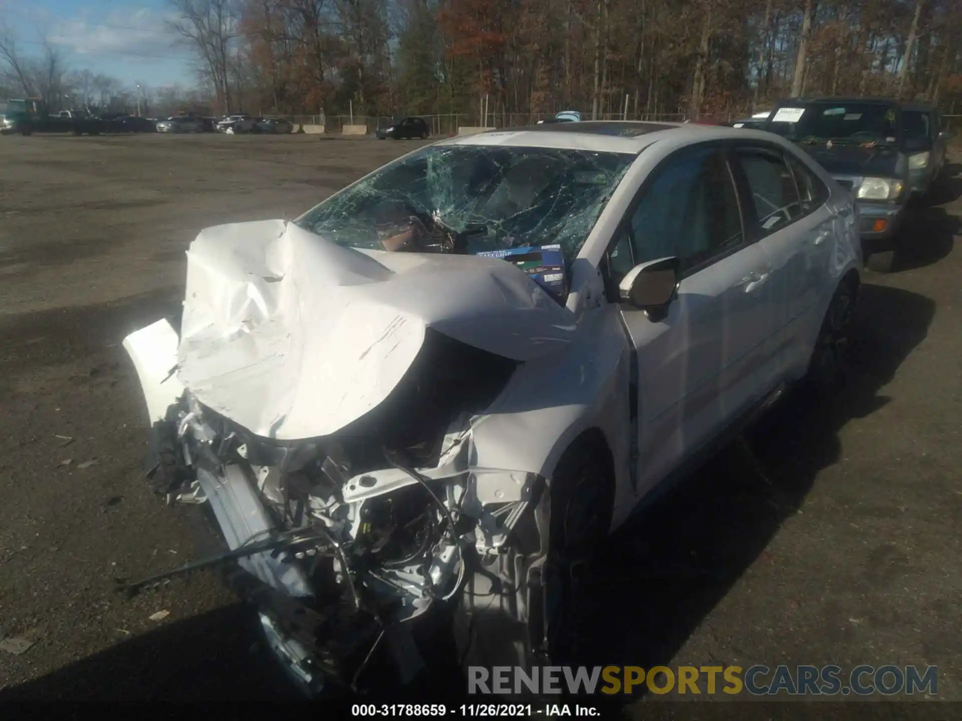 2 Photograph of a damaged car 5YFT4RCE6LP036086 TOYOTA COROLLA 2020