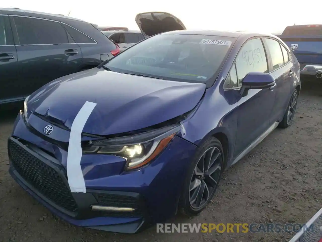 2 Photograph of a damaged car 5YFT4RCE6LP056788 TOYOTA COROLLA 2020