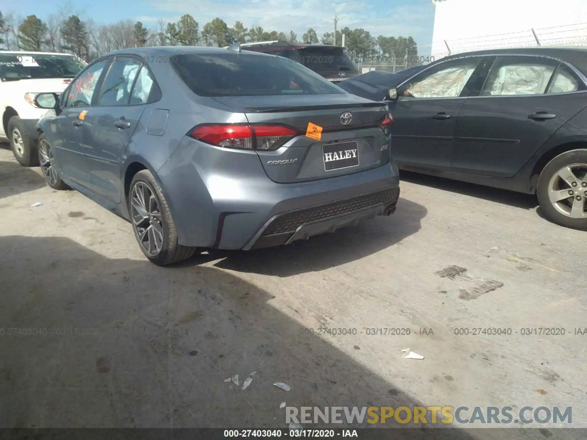 3 Photograph of a damaged car 5YFT4RCE7LP007146 TOYOTA COROLLA 2020