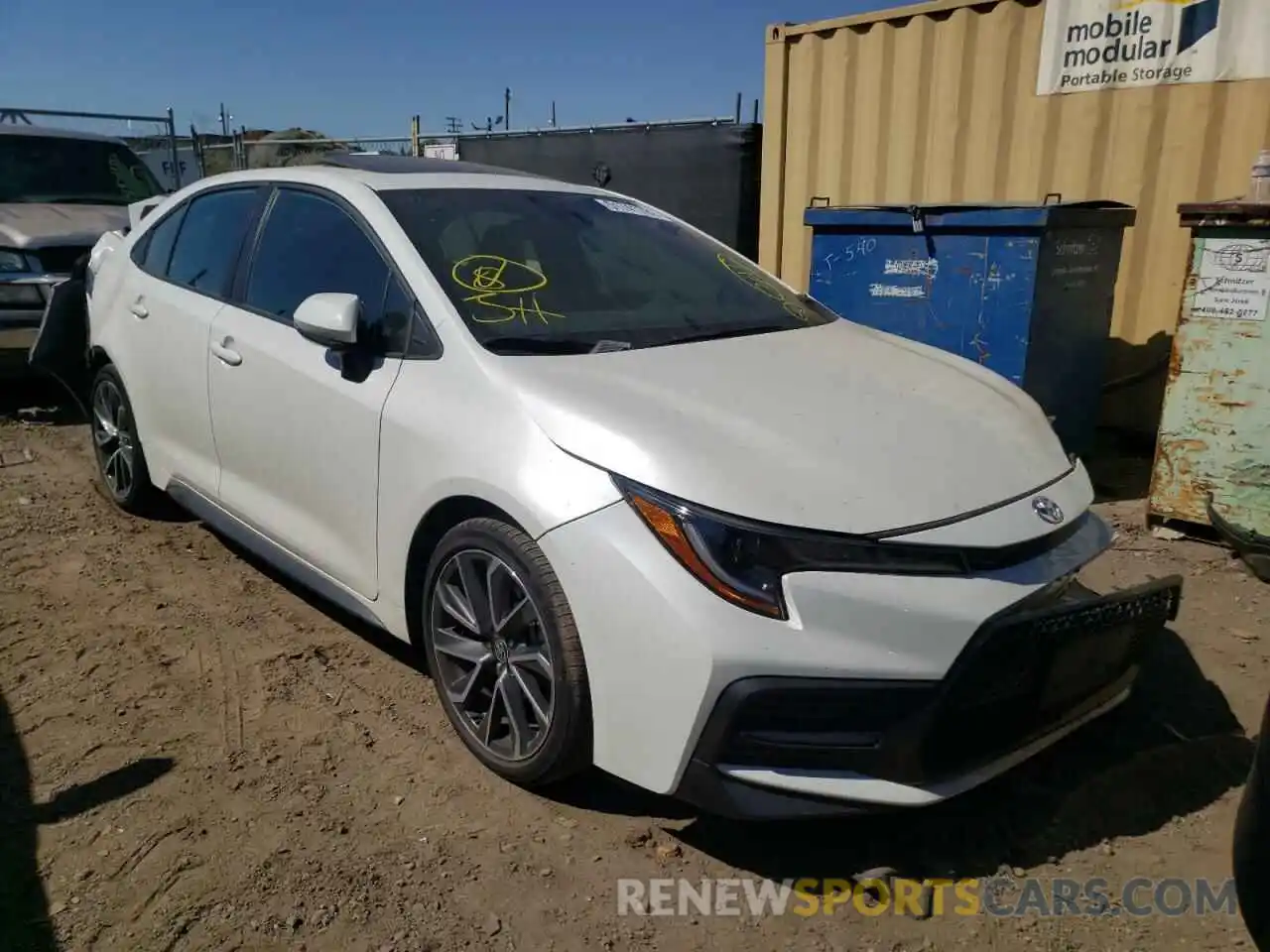 1 Photograph of a damaged car 5YFT4RCE7LP021001 TOYOTA COROLLA 2020