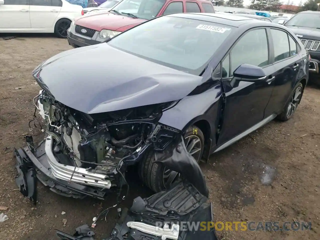 2 Photograph of a damaged car 5YFT4RCE7LP026411 TOYOTA COROLLA 2020