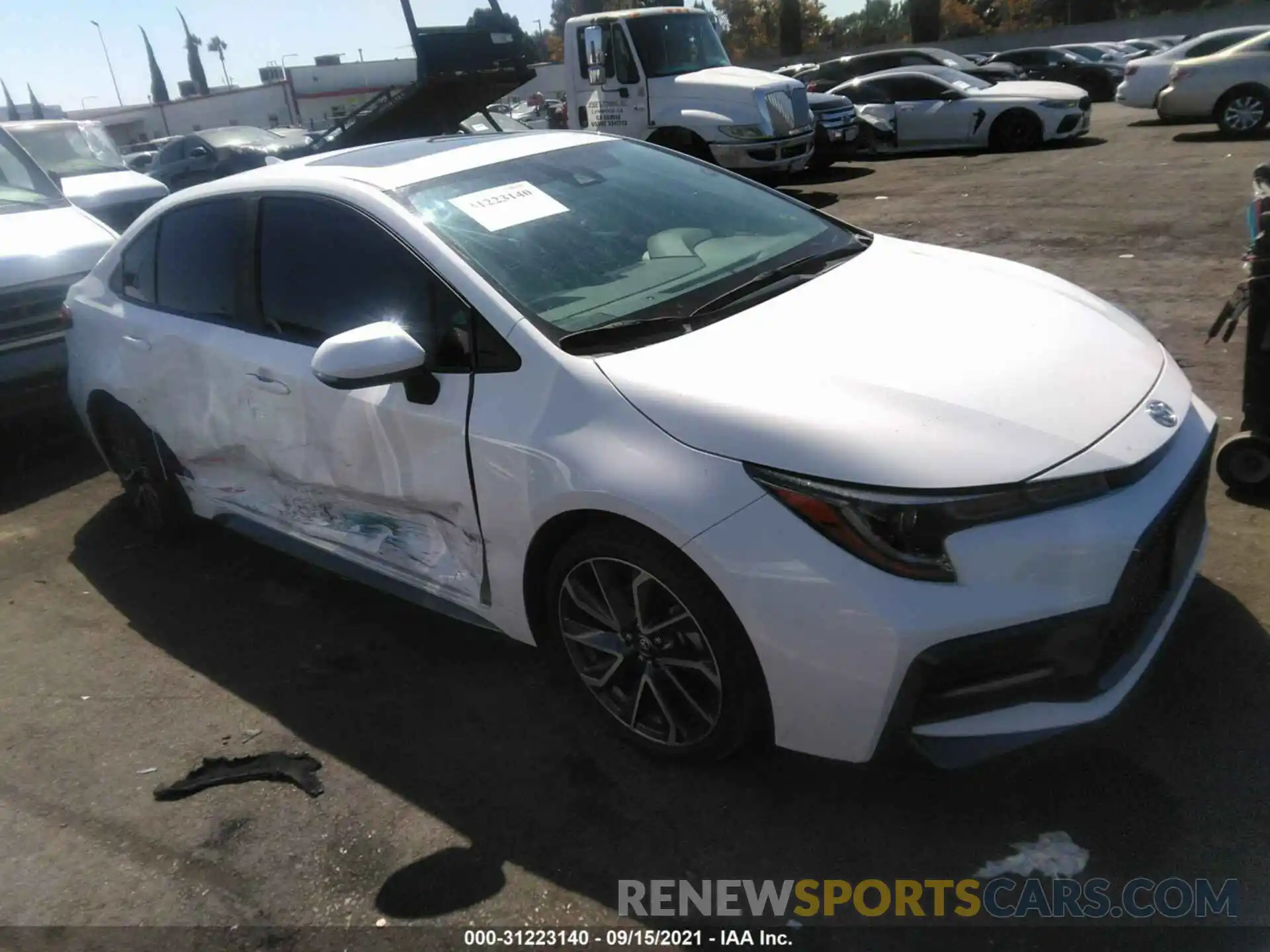 1 Photograph of a damaged car 5YFT4RCE8LP035408 TOYOTA COROLLA 2020