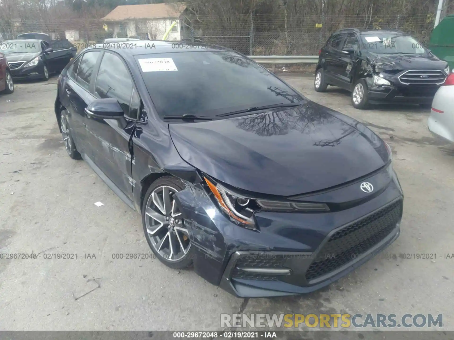 1 Photograph of a damaged car 5YFT4RCE8LP035795 TOYOTA COROLLA 2020