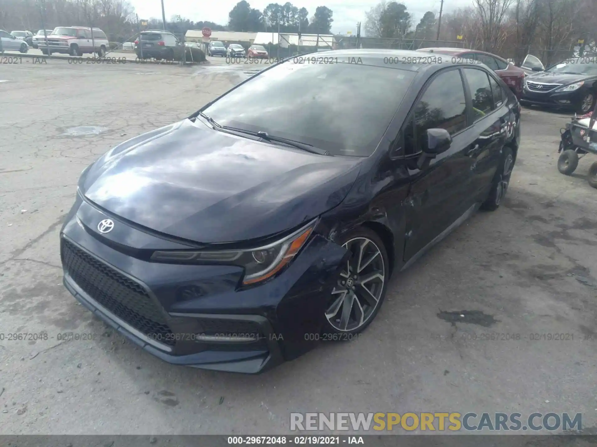 2 Photograph of a damaged car 5YFT4RCE8LP035795 TOYOTA COROLLA 2020