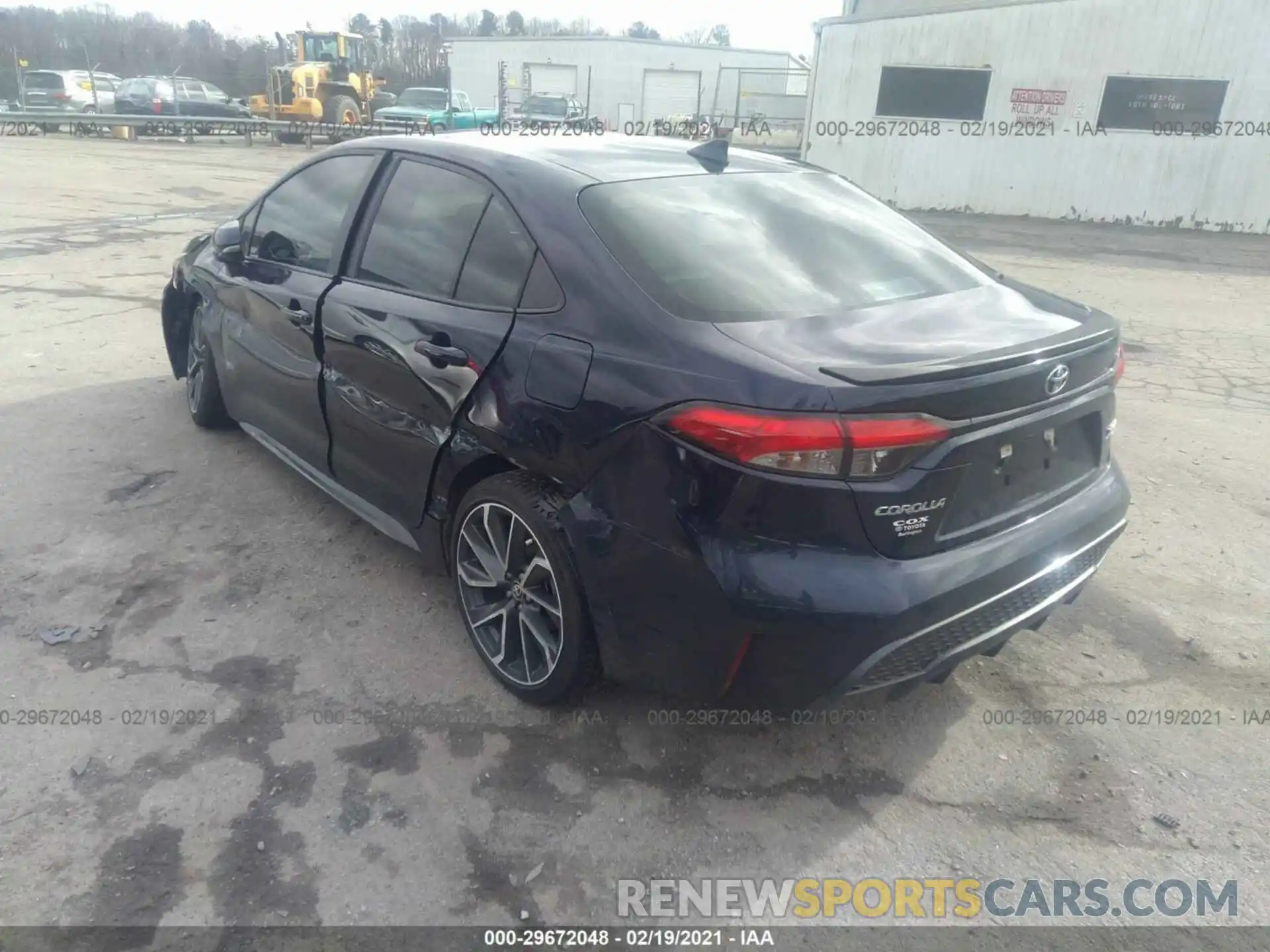 3 Photograph of a damaged car 5YFT4RCE8LP035795 TOYOTA COROLLA 2020