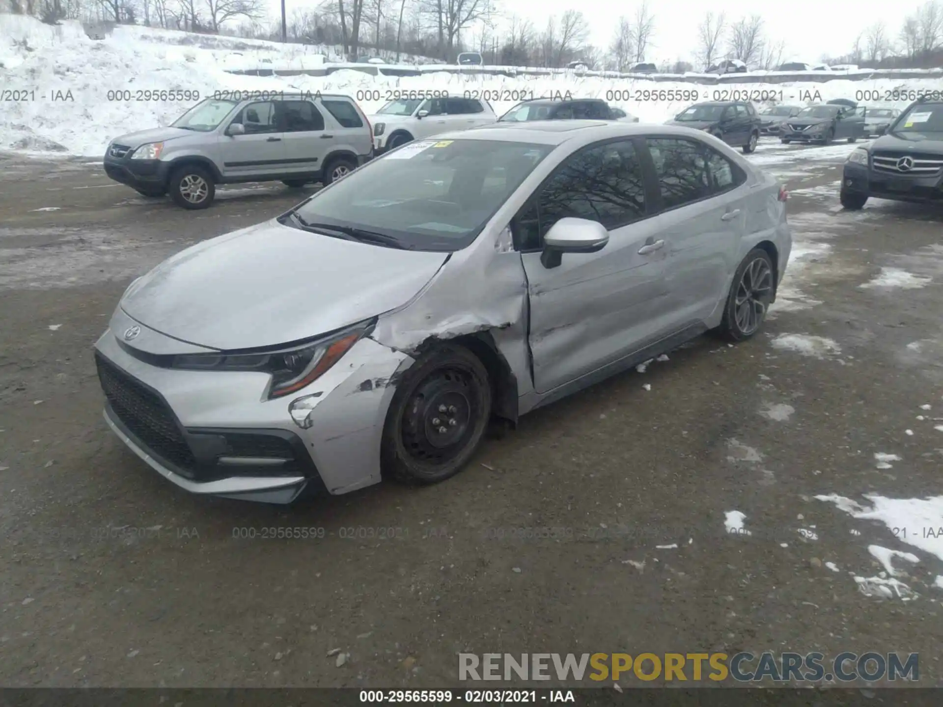 2 Photograph of a damaged car 5YFT4RCE8LP042987 TOYOTA COROLLA 2020