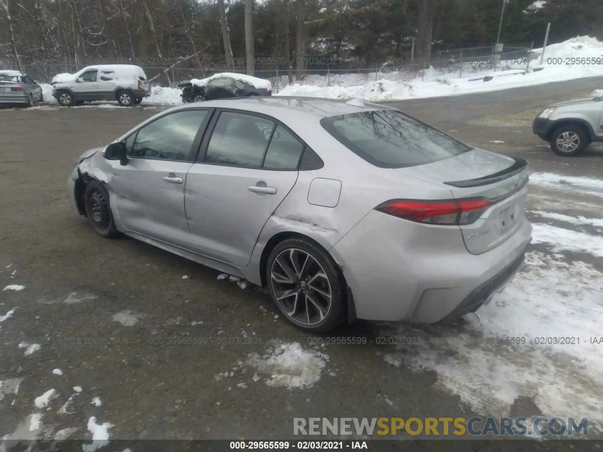 3 Photograph of a damaged car 5YFT4RCE8LP042987 TOYOTA COROLLA 2020