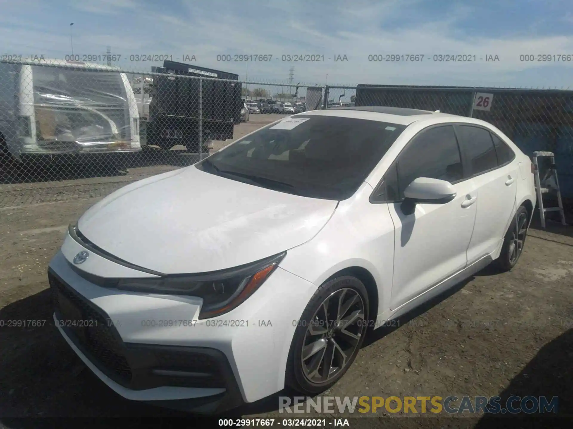 2 Photograph of a damaged car 5YFT4RCE8LP045646 TOYOTA COROLLA 2020