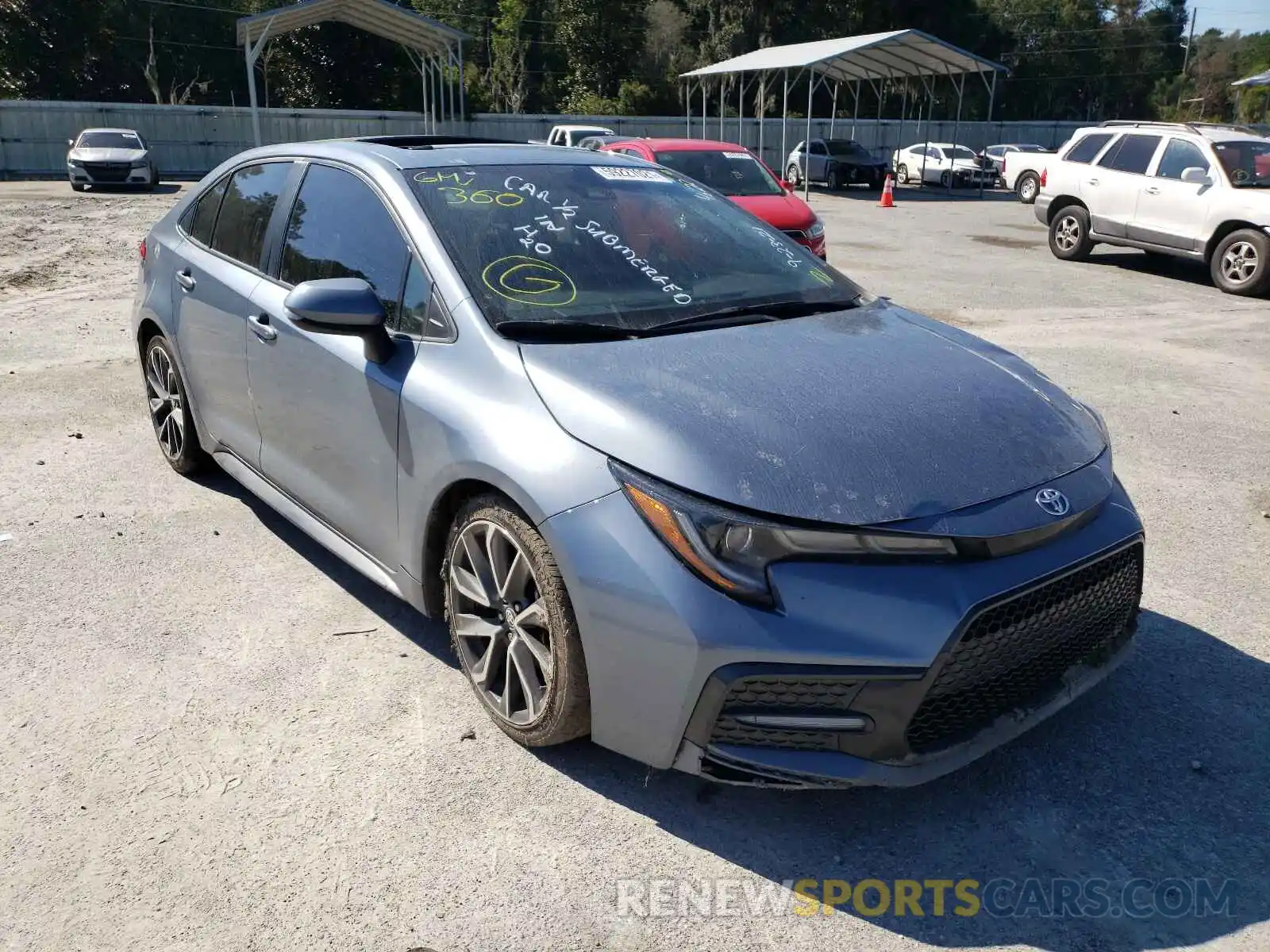 1 Photograph of a damaged car 5YFT4RCE9LP004622 TOYOTA COROLLA 2020