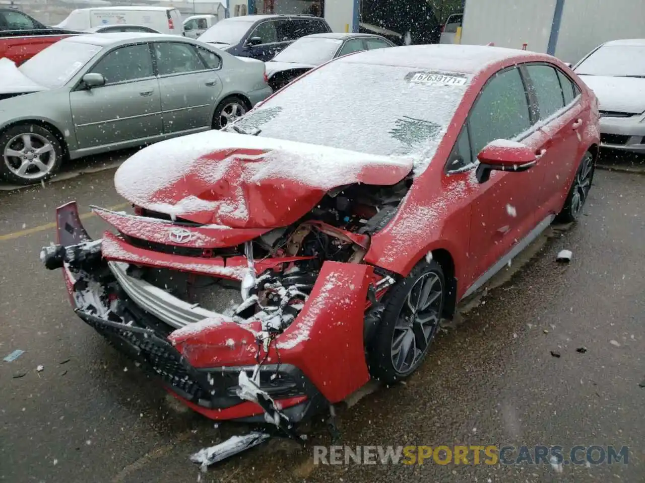 2 Photograph of a damaged car 5YFT4RCE9LP005964 TOYOTA COROLLA 2020