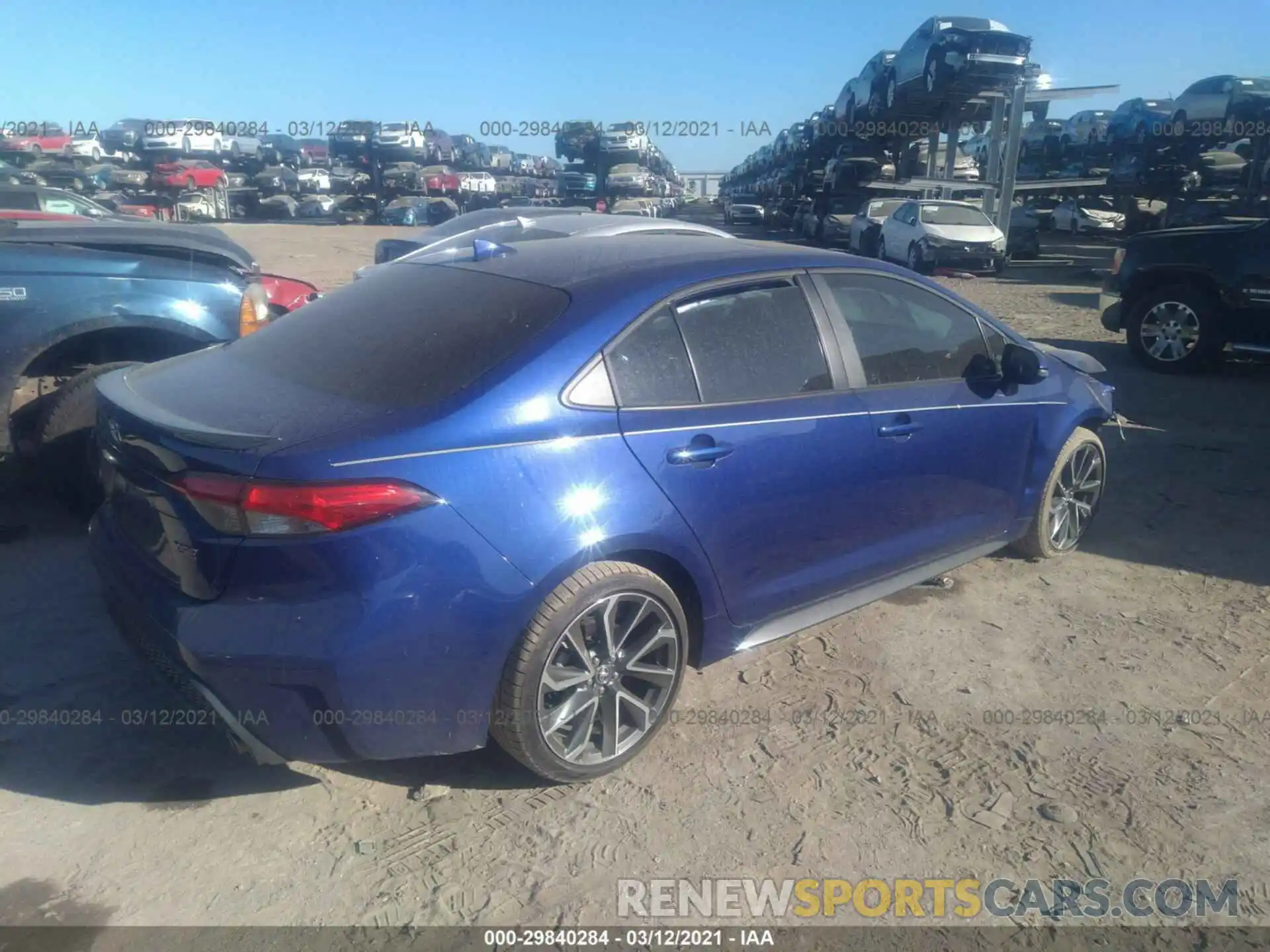 4 Photograph of a damaged car 5YFT4RCE9LP054484 TOYOTA COROLLA 2020