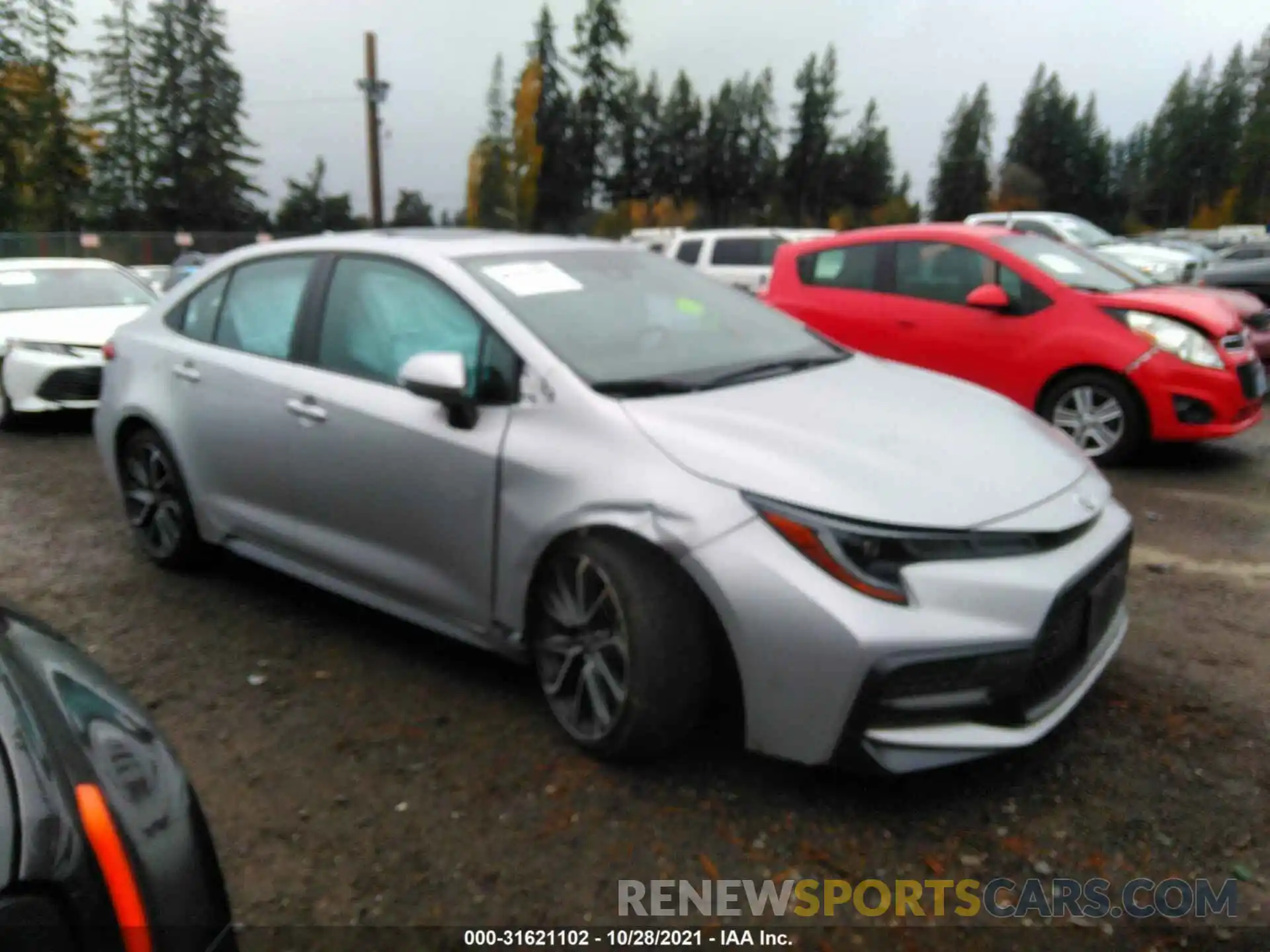 1 Photograph of a damaged car 5YFT4RCEXLP009893 TOYOTA COROLLA 2020