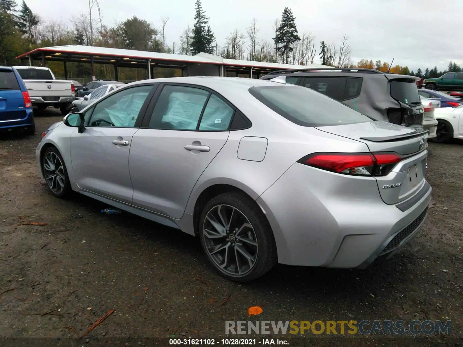 3 Photograph of a damaged car 5YFT4RCEXLP009893 TOYOTA COROLLA 2020