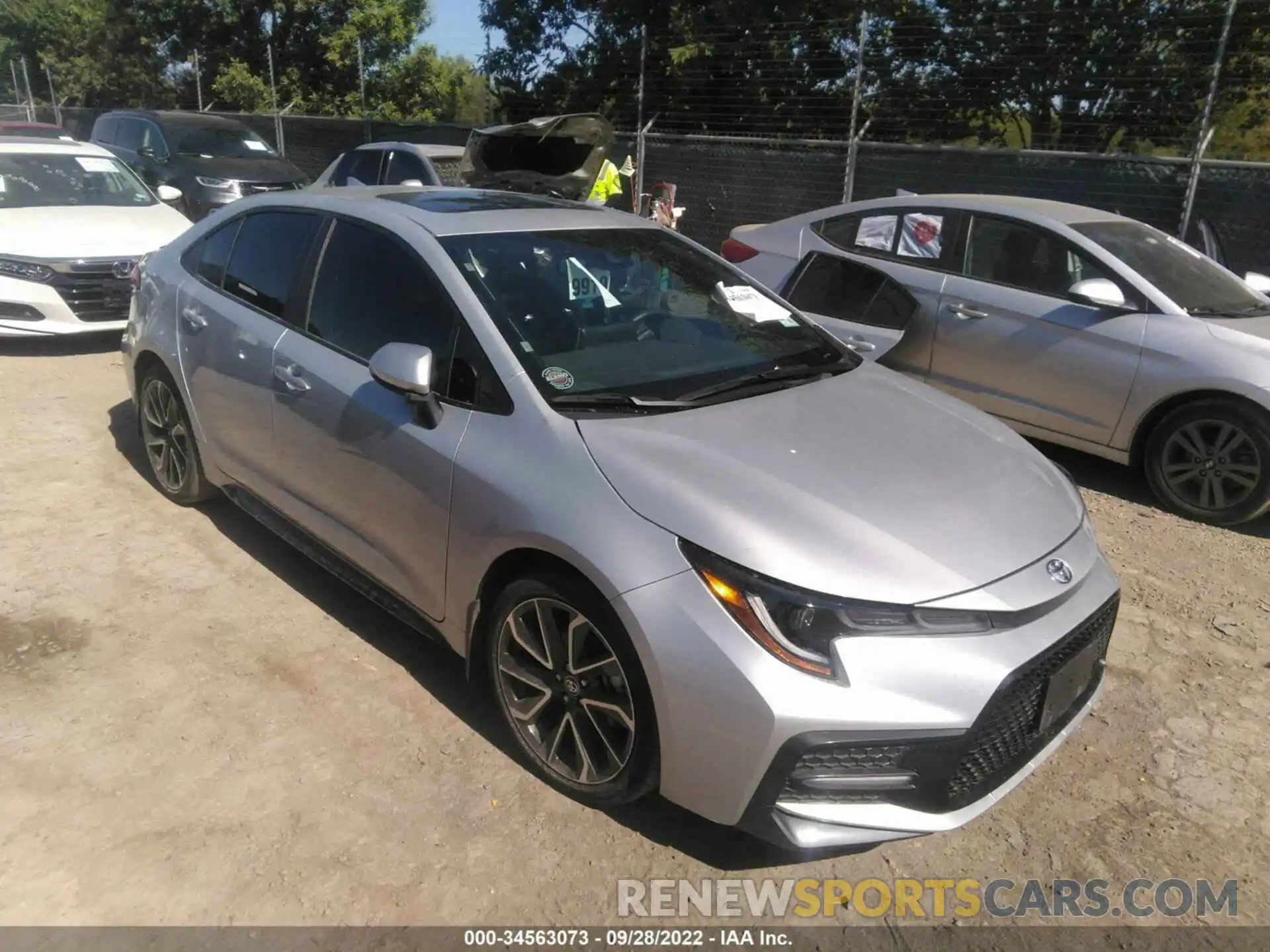 1 Photograph of a damaged car 5YFT4RCEXLP010350 TOYOTA COROLLA 2020