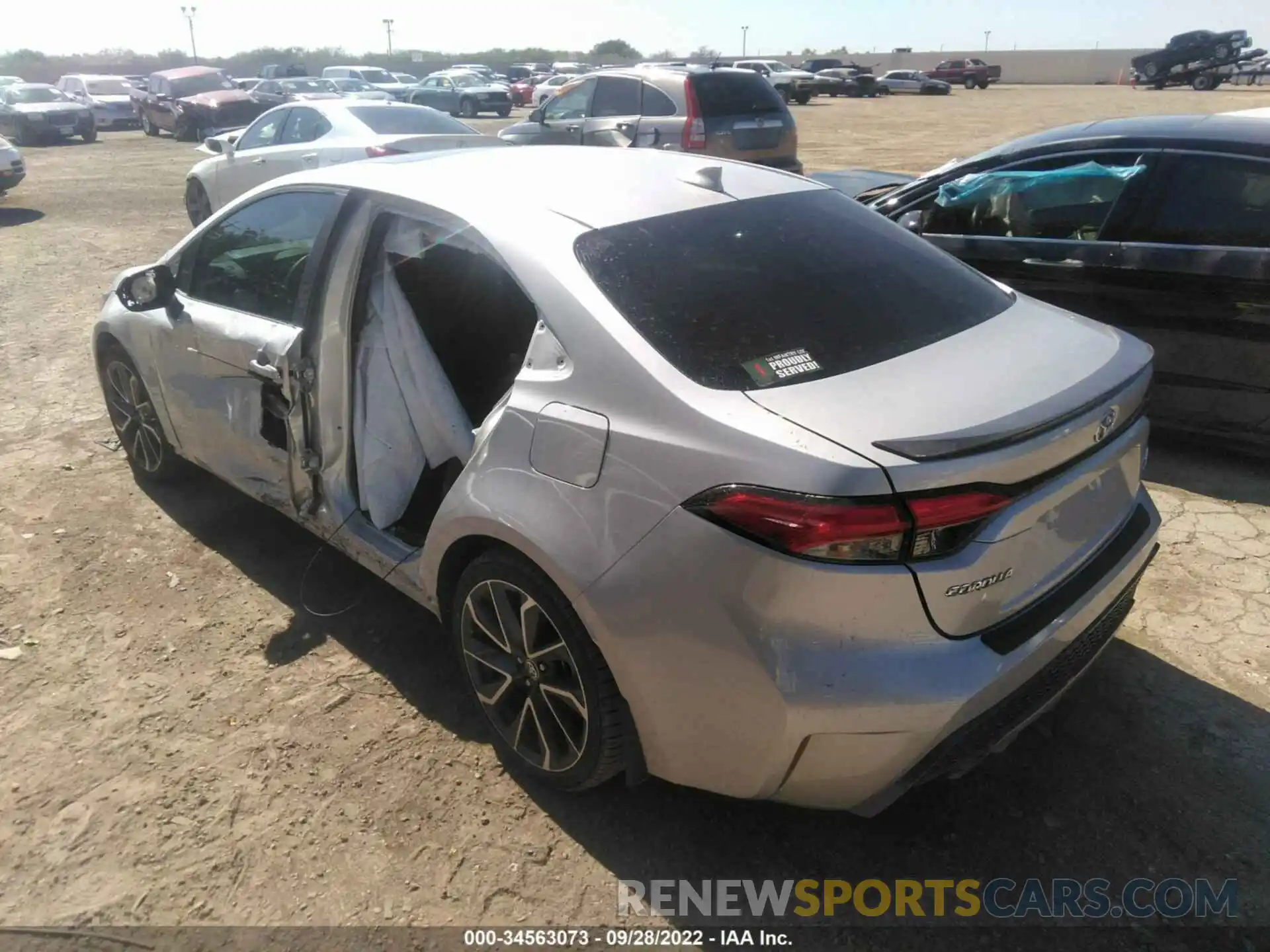 3 Photograph of a damaged car 5YFT4RCEXLP010350 TOYOTA COROLLA 2020