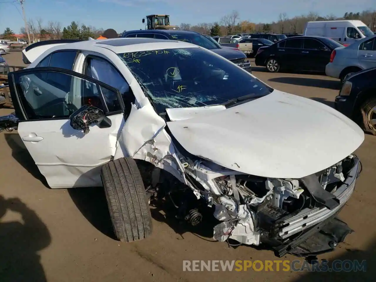 1 Photograph of a damaged car 5YFT4RCEXLP018027 TOYOTA COROLLA 2020