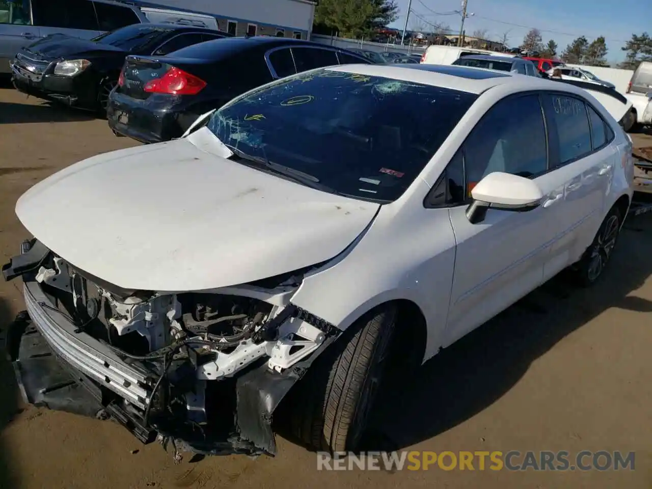 2 Photograph of a damaged car 5YFT4RCEXLP018027 TOYOTA COROLLA 2020