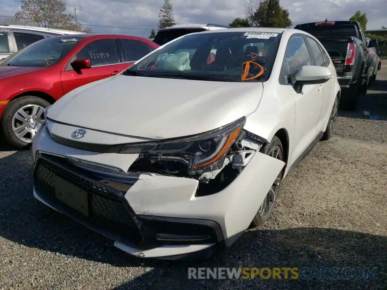 2 Photograph of a damaged car 5YFT4RCEXLP040447 TOYOTA COROLLA 2020