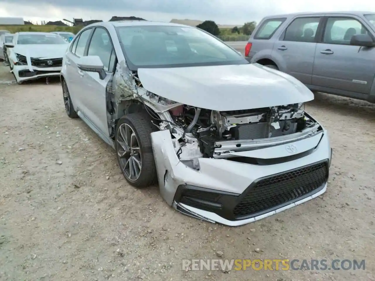 1 Photograph of a damaged car 5YFT4RCEXLP045048 TOYOTA COROLLA 2020